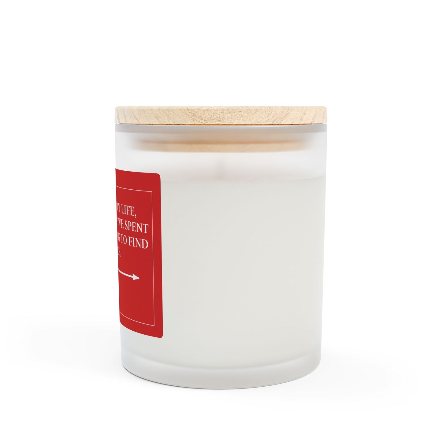 You Light Up My Life Frosted Glass Candle, 11oz