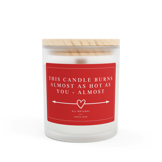 Almost As Hot Frosted Glass Candle, 11oz