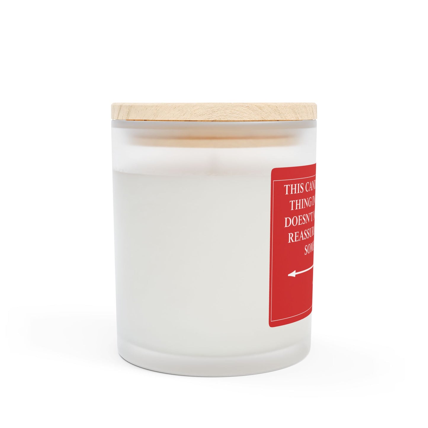 Constant Reassurance Frosted Glass Candle, 11oz