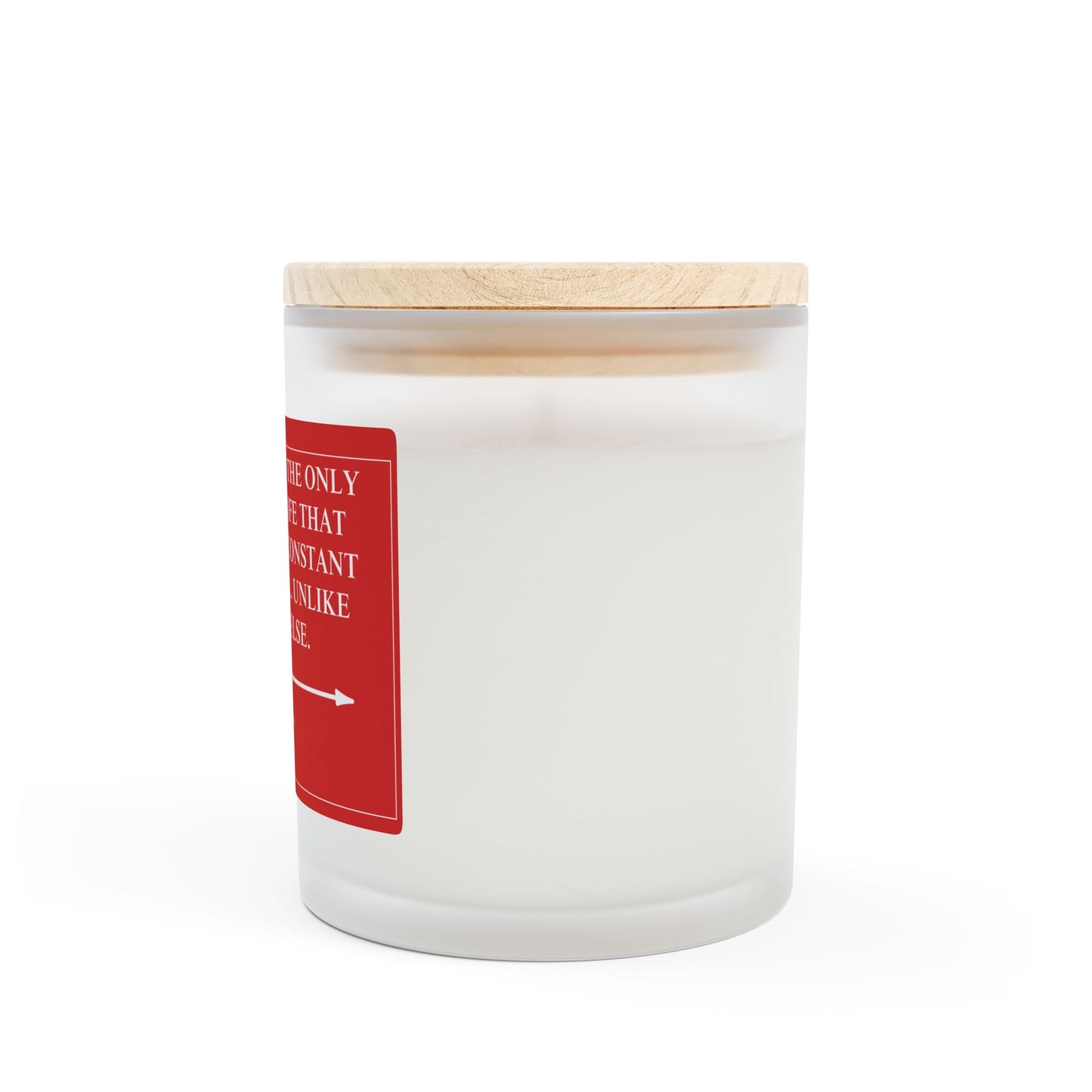 Constant Reassurance Frosted Glass Candle, 11oz