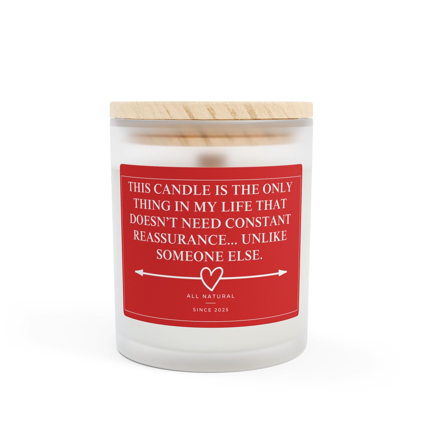 Constant Reassurance Frosted Glass Candle, 11oz